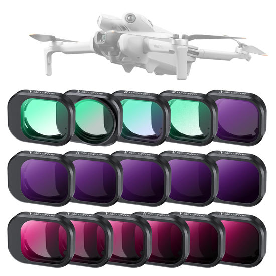 Picture of K&F Concept ND CPL Effect Filter for DJI Mini 4 Pro, UV CPL Black Diffusion 1/4 LPR ND8/PL ND16/PL ND32/PL ND64/PL ND128/PL ND256/PL ND16 ND32 ND64 ND128 ND256 ND1000 Filter Kit