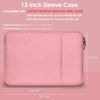 Picture of ProElife 13-Inch Laptop Sleeve Case for 2024-2022 MacBook Air 13.6 inch with Apple M3 M2 Chip & 2022 MacBook Pro 13.3 inch M2 Chip Accessory Traveling Carrying Canvas Bag Cover Simple Case (Pink)