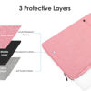 Picture of ProElife 13-Inch Laptop Sleeve Case for 2024-2022 MacBook Air 13.6 inch with Apple M3 M2 Chip & 2022 MacBook Pro 13.3 inch M2 Chip Accessory Traveling Carrying Canvas Bag Cover Simple Case (Pink)