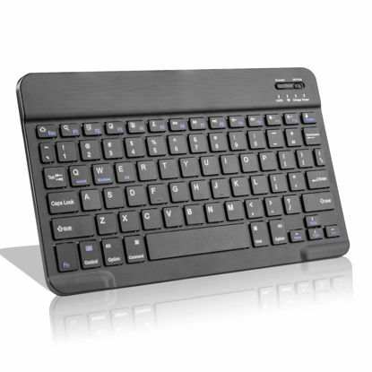 Picture of EDIVIA Amazon Fire HD 10 Wireless Keyboard,Universal Slim Portable Bluetooth Keyboard Compatible with Amazon Fire HD 10 Keyboard with Built in Rechargeable Battery,Black