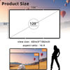 Picture of Outdoor Movie Projector Screen 120 inch: Wrinkle-Free and Foldable Projection Screens 16:9 HD 4K for Theater.