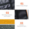 Picture of Lcsmaokin Electronics Travel Organizer,Portable Waterproof Electronic Travel Storage Bag for Small Charging Cord Storage,Charger,SD Card etc,for Travel,Business-Grey Orange