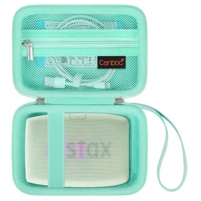 Picture of Canboc Hard Case for Fujifilm Instax Mini Link 3/ Fujifilm Instax Mini Link 2/ Instax Mini Link Smartphone Printer, Mesh pocket fit Instax Mini Instant Film and Cable, Mint Green