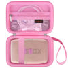 Picture of Canboc Hard Case for Fujifilm Instax Mini Link 3/ Fujifilm Instax Mini Link 2/ Instax Mini Link Smartphone Printer, Mesh pocket fit Instax Mini Instant Film and Cable, Deep Pink