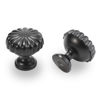 Picture of POVEFONK 10 Pack Matte Black Kitchen Cabinet Knobs Black Drawer Knobs Kitchen Cabinet Hardware Solid Kitchen Handles Drawer Knobs Dresser Handles