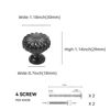 Picture of POVEFONK 10 Pack Matte Black Kitchen Cabinet Knobs Black Drawer Knobs Kitchen Cabinet Hardware Solid Kitchen Handles Drawer Knobs Dresser Handles