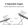 Picture of MOFT Laptop Stand for Desk, Non-Adhesive MacBook Stand 15° & 25° Adjustable 2 Levels, Ergonomic Computer Stand Fits All Laptops up to 11.6"-16", Space Gray
