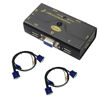 Picture of 2 Port USB 2.0 VGA KVM Switch Up to 2048x1536 Resolution with USB Hub and Audio for PC or Monitor Switching