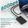 Picture of Angusplay 80Gbps USB C for Thunderbolt 5/4/3 Cable 6ft, USB4 Cable with 240W Fast Charging, USB Cable Support 16K/8K Display, Compatible with Thunderbolt 5/4/3, USB 4.0, USB C 3.2/3.1