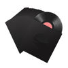 Picture of 45 Record Sleeves, 20PCS 7inch Vinyl Record Inner Sleeves, Black Heavyweight Acid Free Paper for EP Records Storage