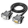 Picture of JUXINICE DB9 Male to Female Extension Cable Double Shield, D-SUB 9 pin RS232/RS485 Serial Cable 9pin 232 Serial Cable-Black -10FT