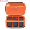 Picture of Anleo Hard Travel Case for SanDisk 500GB / 250GB / 1TB / 2TB Extreme Portable SSD (Black+Orange, Case for 3 Hard Drives)
