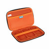 Picture of Anleo Hard Travel Case for SanDisk 500GB / 250GB / 1TB / 2TB Extreme Portable SSD (Black+Orange, Case for 3 Hard Drives)