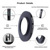 Picture of 55mm to 72mm Camera Filters Ring,Filters Ring Compatiable All Brands Ø55mm Lens to Ø72mm UV ND CPL Camera Filter Accessory.Made of CNC.