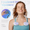 Picture of VAGAU Portable Cooling Neck Fan, Rechargeable USB Personal Neck Fan with Colorful LED lights, 360° Rotation, Wearable Neck Fan Air Conditioner for Office Travel Sport, 3 Adjustable Speeds