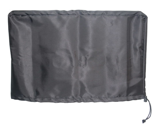 Picture of Monitor Dust Cover Heavy Duty Anti-tear Full Body Protective Case Universal for 25-27" Computer LED LCD Screen Wih Adjustable Bottom Tight Rope Black -25Wx18Hx3D in