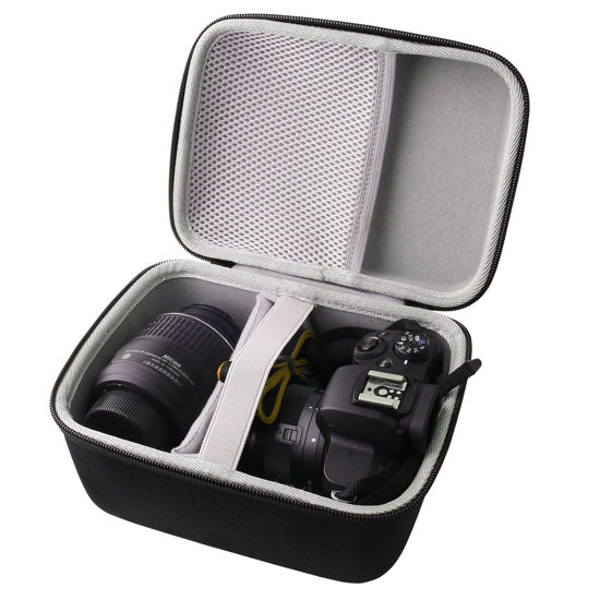 Picture of JINMEI Hard EVA Carrying Case Compatible with Panasonic Lumix GX85/G7 4K Digital Camera/Sony Alpha a6400/a6700/a6100 Lens Camera case. (big)