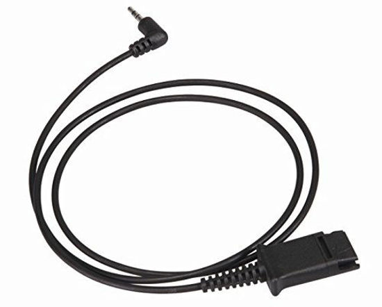 Picture of TruVoice 2.5mm to QD Adapter Cable - Compatible with Plantronics and TruVoice Headsets and connects to - Polycom IP 320, IP321, IP330, IP331, Cisco SPA Phones, AT&T & Cordless Phone with 2.5mm Port