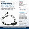 Picture of TruVoice 2.5mm to QD Adapter Cable - Compatible with Plantronics and TruVoice Headsets and connects to - Polycom IP 320, IP321, IP330, IP331, Cisco SPA Phones, AT&T & Cordless Phone with 2.5mm Port