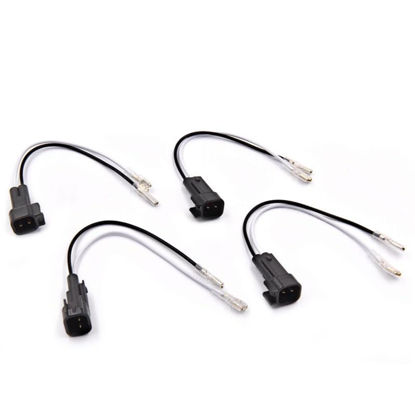 Picture of 72-5600 Speaker Adapter Wiring Harness Fit for Ford F150 F250 Escape Chevrolet GMC Mazda Lincoln Mercury (4Pcs)