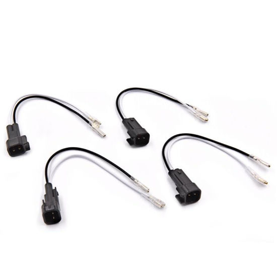 Picture of 72-5600 Speaker Adapter Wiring Harness Fit for Ford F150 F250 Escape Chevrolet GMC Mazda Lincoln Mercury (4Pcs)
