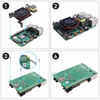 Picture of GeeekPi Isolated PoE HAT for Raspberry Pi 4, Support IEEE 802.3af or 802.3at PoE Standard,with Cooling Fan 30x30x7mm for Raspberry Pi 4 Model B / 3B+ 3B Plus
