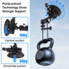 Picture of Taisioner Camera Suction Cup Mount 4.5in Pump-actived Vacuum Suction Mount with Ball HeadQuick Release Magic Arm Metal Suction Cup Mount on Car Boat Windshield Window Camera/Action Camera/Phone Holder
