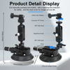 Picture of Taisioner Camera Suction Cup Mount 4.5in Pump-actived Vacuum Suction Mount with Ball HeadQuick Release Magic Arm Metal Suction Cup Mount on Car Boat Windshield Window Camera/Action Camera/Phone Holder
