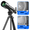Picture of YUANZIMOO Telescope Kids Telescope 50mm Aperture 360mm AZ Astronomical Portable Telescope for Kids Adults Beginners with Tripod White