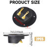 Picture of 2 Pcs Black Speaker Box Terminal Cup 3 Inch 2-Way Spring Loaded Jacks Speaker Wire Connector Binding Post Cup Connector Subwoofer Plug for Speaker Sub Subwoofer Box Home Car Stereo