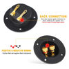 Picture of 2 Pcs Black Speaker Box Terminal Cup 3 Inch 2-Way Spring Loaded Jacks Speaker Wire Connector Binding Post Cup Connector Subwoofer Plug for Speaker Sub Subwoofer Box Home Car Stereo