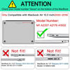 Picture of AKIT Compatible with MacBook Air 13 Inch Case M1 2022 2021 2020 2019 2018 A2337 A2179, Pattern Hard Shell Laptop Case + Screen Protector + Keyboard Cover Case for Mac Book Air 13.3 Inch, Green Wave