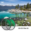 Picture of NEEWER 72mm UV CPL Lens Filter Kit, Circular Polarising Filter Set, UV Protection, HD Optical Glass and 30 Layers of Nano Double Side Coatings/Ultra Thin Aluminium Frame
