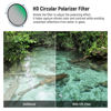 Picture of NEEWER 72mm UV CPL Lens Filter Kit, Circular Polarising Filter Set, UV Protection, HD Optical Glass and 30 Layers of Nano Double Side Coatings/Ultra Thin Aluminium Frame