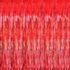 Picture of GOER 3.2 ft x 9.8 ft Metallic Tinsel Foil Fringe Curtains Party Photo Backdrop Party Streamers for Birthday,Graduation,New Year Eve Decorations Wedding Decor (1 Pack, Red)