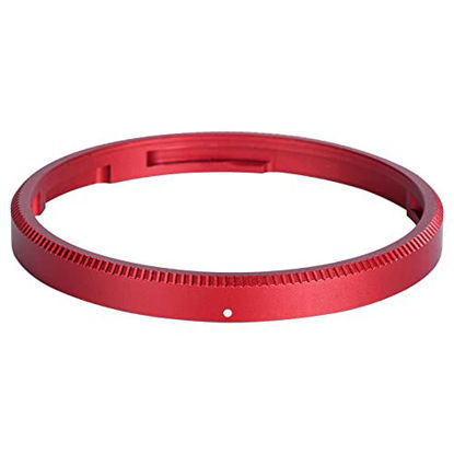 Picture of JJC Ricoh GR IIIx GR IIIx HDF GR3x GR3x HDF Lens Decoration Ring Cap Accessories Replaces Ricoh GN-2 Ring Cap-Red