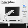 Picture of Suptek Monitor Mount Gas Spring Monitor Arm Desk Mount Single Monitor Stand Fully Adjustable Fits 17 20 22 23 24 26 27 32 inch Monitors (White)