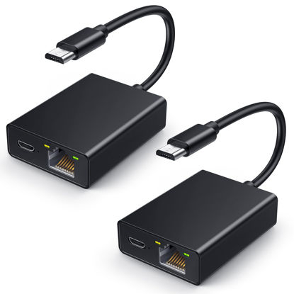 Picture of Ethernet Adapter for Fire TV Stick, Electop Micro USB to RJ45 Ethernet Network Adapter Compatible with 4K Fire Stick,Chromecast Google Home Mini and More Streaming TV Sticks(2 Packs)