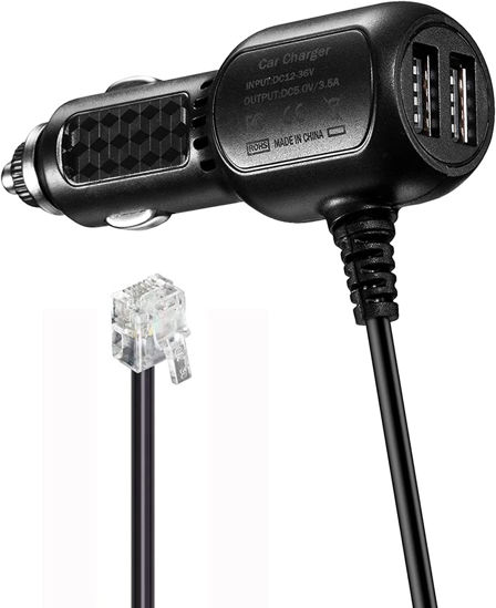 Picture of Replace Uniden R3 R7 R1 Radar Detector Power Cable Compatibe for Valentine One Radar Detector Gen 2 V1 Escort Redline 360c Max Solo Passport 9500ix 8500 X80, Beltronics Radar Detector Cable Wire
