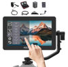 Picture of FEELWORLD F6 Plus 5.5 Inch 3D Touch Screen IPS FHD1920x1080 Support 4K HDMI Field Monitor On DSLR Camera DC and Type-C Input with Battery F750, Tilt Arm and 12V Adapter (with Battery and Charger)