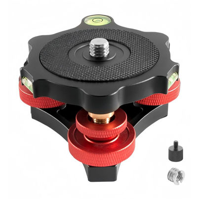 Picture of Tripod Leveling Head Camera Tripod Leveler Base with +/-5 Degree Precision Adjustment Tripod Head for Panoramic Head Ball Head Camera Video Head