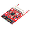 Picture of Suckoo CF Memory Card to 2.5 SATA Hard Drive Adapter CF 50Pin to Laptop Desktop 2.5 SATA 22Pin Serial Hard Drive Expansion Board Converter Red