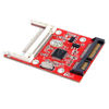 Picture of Suckoo CF Memory Card to 2.5 SATA Hard Drive Adapter CF 50Pin to Laptop Desktop 2.5 SATA 22Pin Serial Hard Drive Expansion Board Converter Red