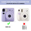 Picture of WOGOZAN Clear Case for Fujifilm Instax Mini SE Instant Camera Bag - Instant Mini SE Case with Adjustable Shoulder Straps (No Camera)