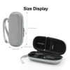 Picture of AGPTEK Carrying Case, EVA Zipper Carrying Hard Case Cover for Digital Voice Recorders, MP3 Players, USB Cable, Earphones-Bose QC20, Memory Cards, U Disk,Gray