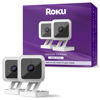 Picture of Roku Indoor Camera for Home Security, 2-Pack - Wired Security Camera with 1080p HD Color Night Vision, Compatible with Alexa & Google, Motion & Sound Detection, Built-in Siren (Renewed)