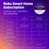 Picture of Roku Indoor Camera for Home Security, 2-Pack - Wired Security Camera with 1080p HD Color Night Vision, Compatible with Alexa & Google, Motion & Sound Detection, Built-in Siren (Renewed)