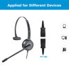 Picture of Mono Plantronic-QD Headset with Microphone - for Cables with Quick Disconnect Connector for Call Center Office (VT6932QD)