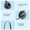Picture of Mono Plantronic-QD Headset with Microphone - for Cables with Quick Disconnect Connector for Call Center Office (VT6932QD)