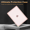 Picture of MOSISO Compatible with MacBook Air 15 inch Case 2025 2024 2023 Release M3 A3114 M2 A2941 Touch ID, Anti-Cracking&Anti-Fingerprint Heavy Duty Hard Shell with TPU Bumper&Keyboard Cover, Pink